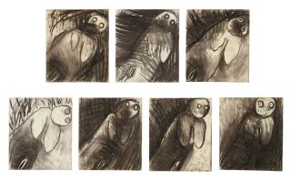 Miriam Cahn - Das Fliehen des Mannes