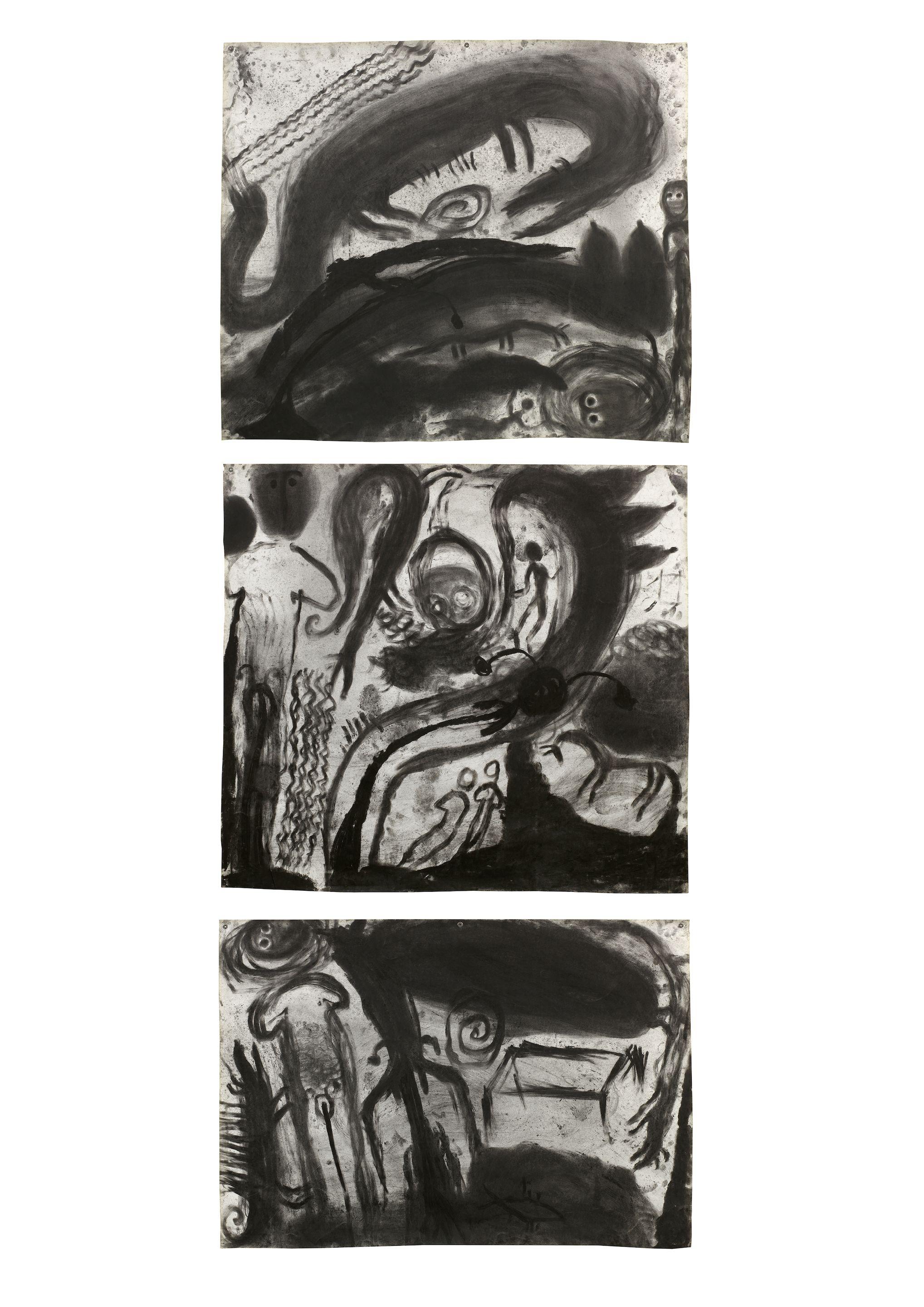 Miriam Cahn - L.I.S. mit den Kindern und Tieren