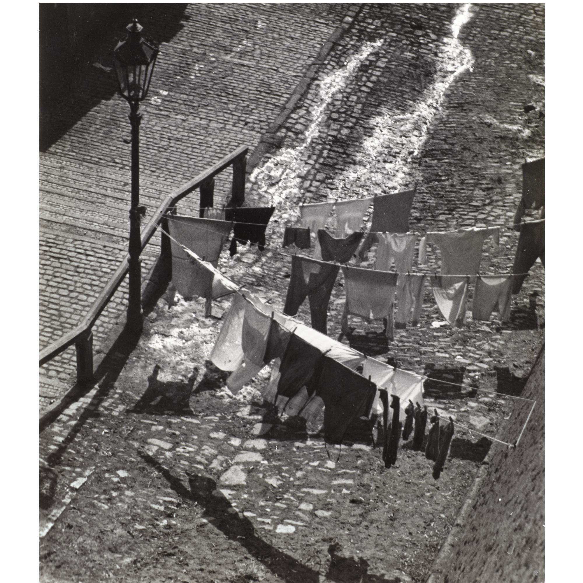 Miroslav Hák - Street Scene With Laundry, 1930S