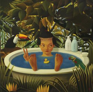 Mitsuru Watanabe - In The Rousseau\'S Forest  Naoko Takes A Bath