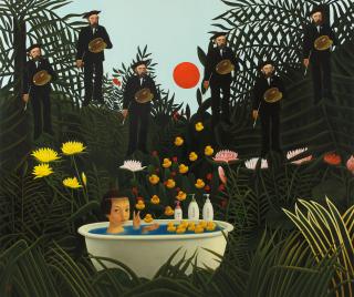 Mitsuru Watanabe - Naoko Taking Bath In Rousseau’S Forest