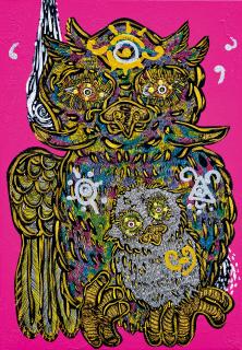 Miwa Komatsu - At Owl\'S Forest(Painted In 2021)