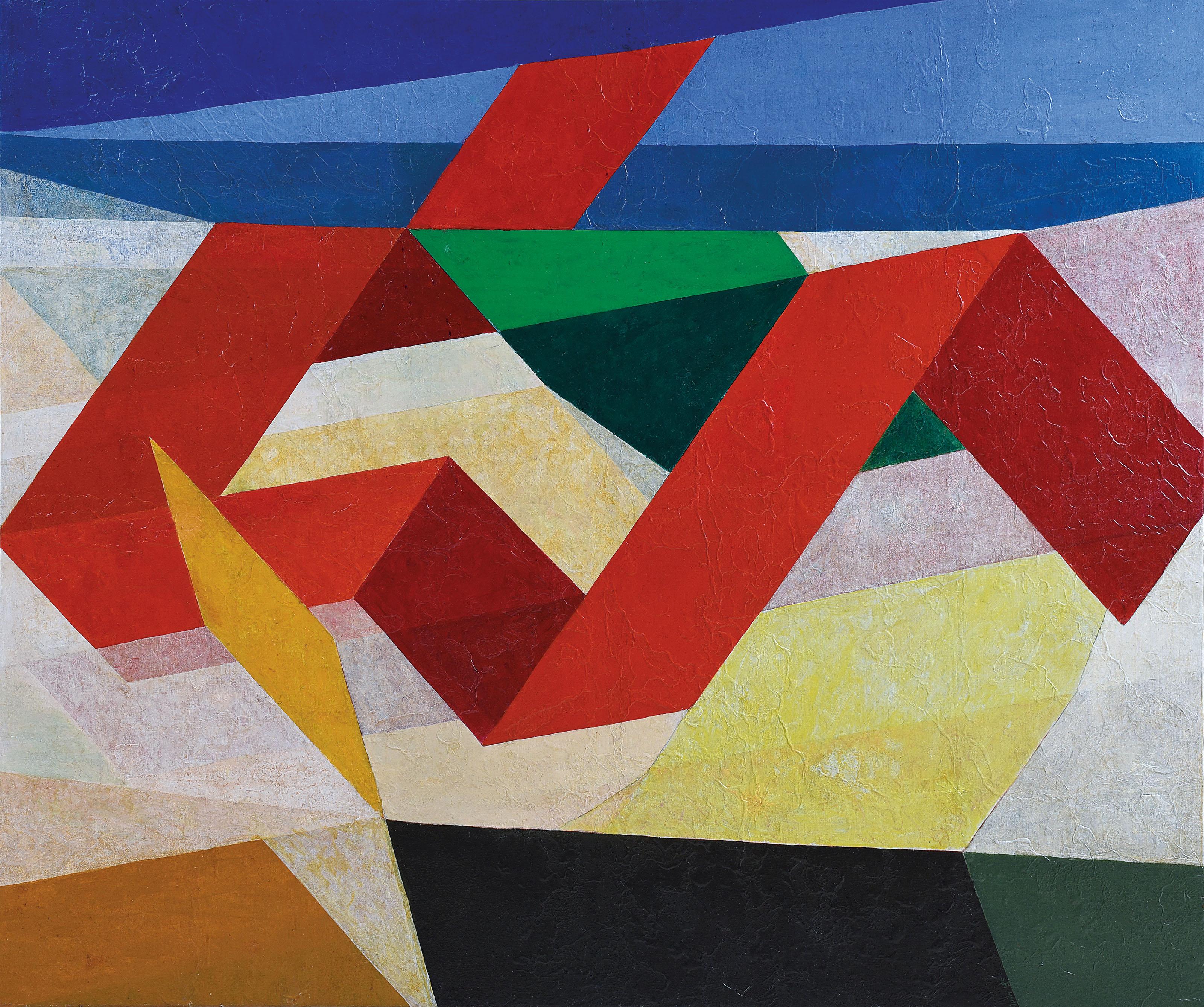 Mochtar Apin - Pemandangan Dengan Lipatan-Lipatan Kertas (Landscape with Origami)