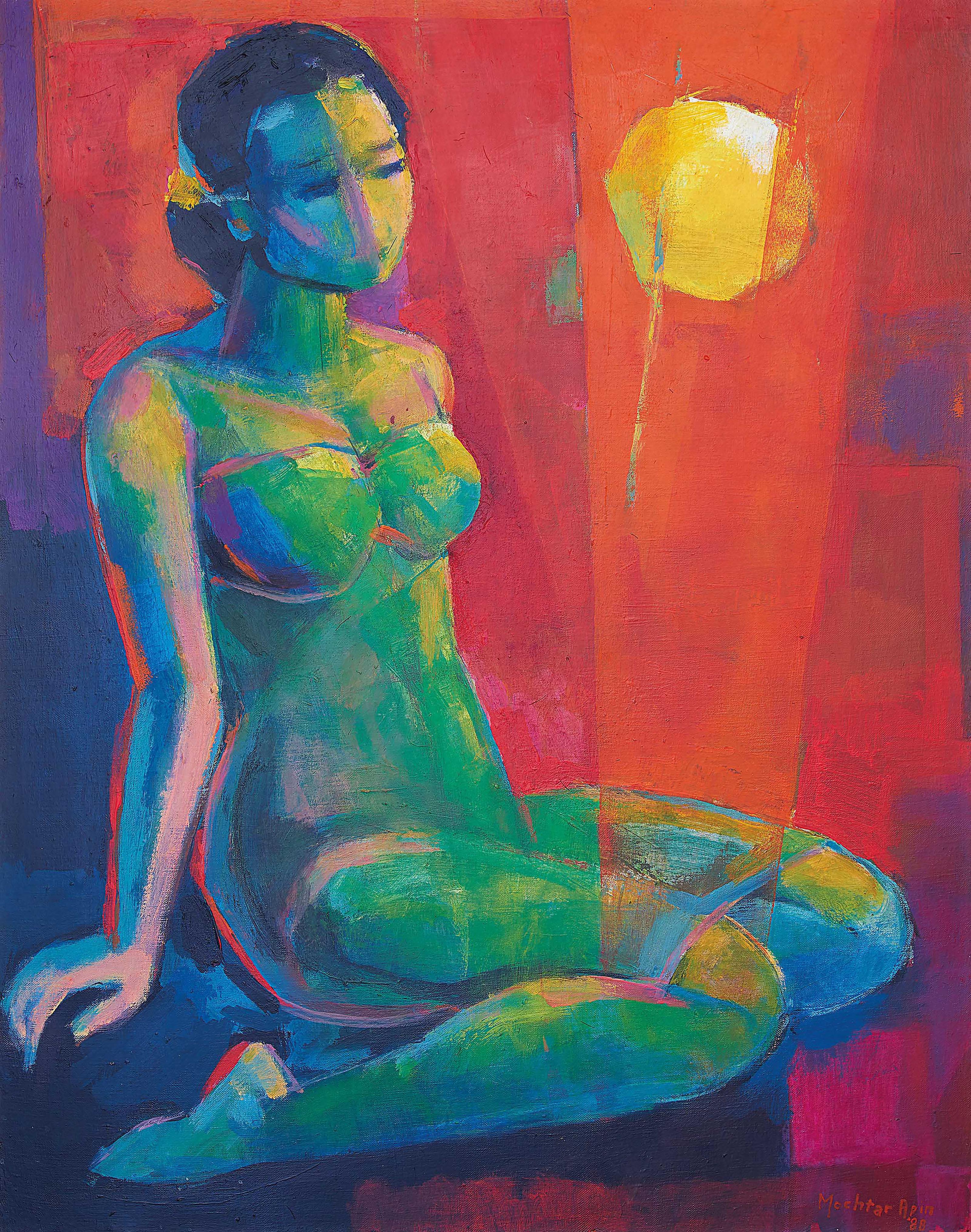 Mochtar Apin - Sitting Nude