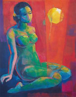 Mochtar Apin - Sitting Nude