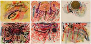 Modest Cuixart - Serie Divertiment (Six Watercolors)