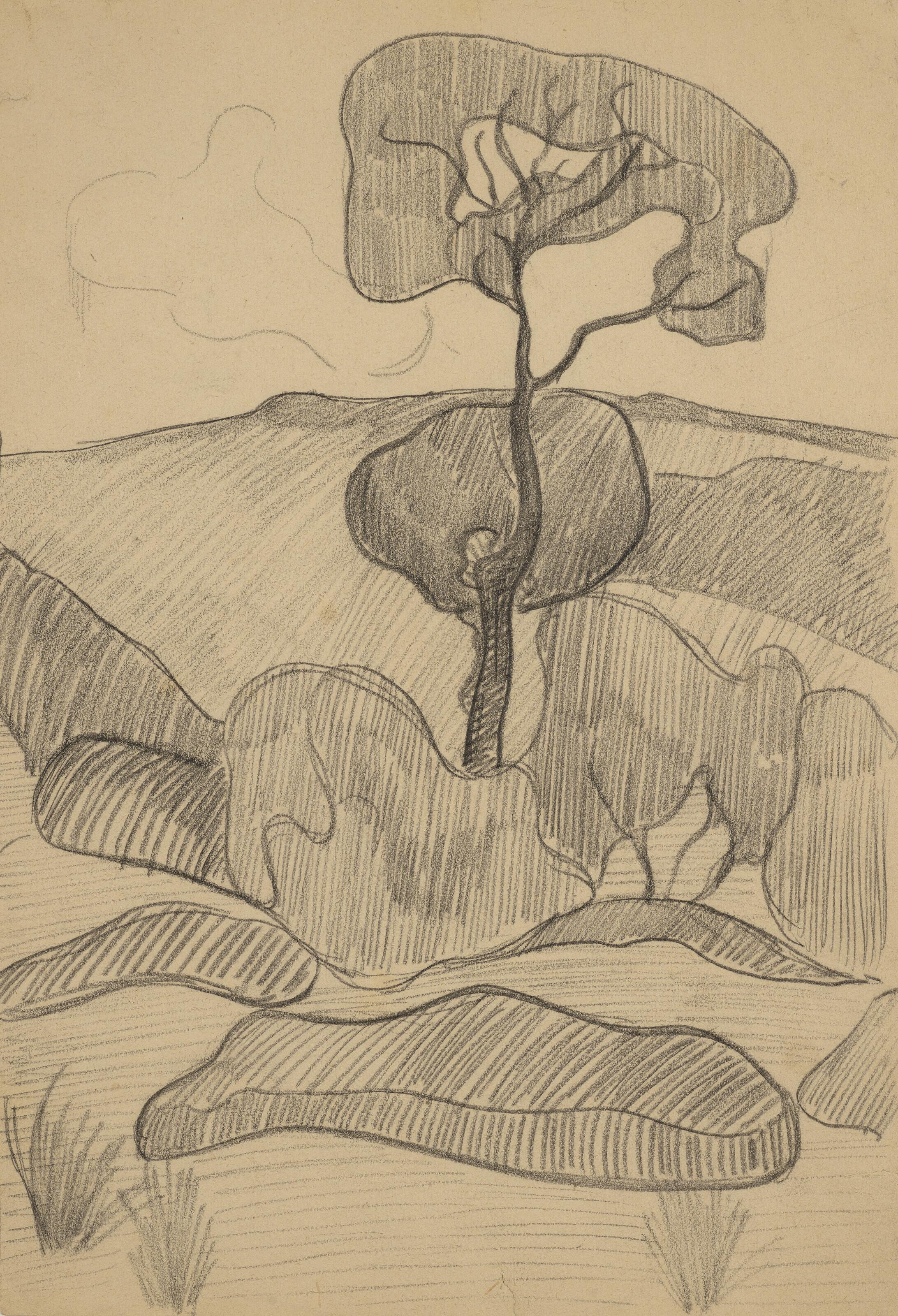 Mogens Ballin - Paysage (recto; verso)