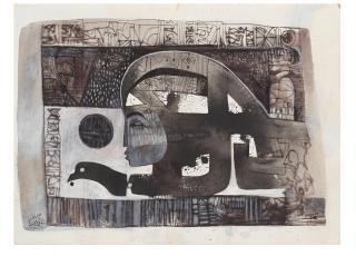 Mohamed Abdalla Otaybi - Man, Head and Bird