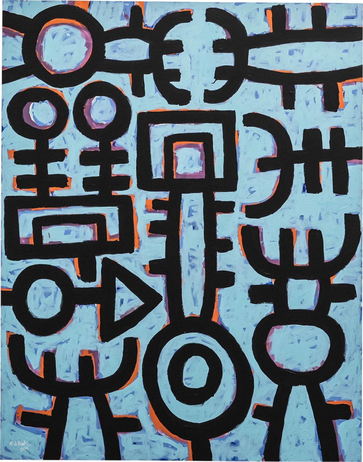 Mohamed Ahmed Ibrahim - Untitled (Blue)