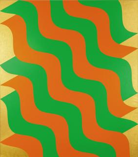 Mohamed Melehi - Mocharableh (Green And Orange)