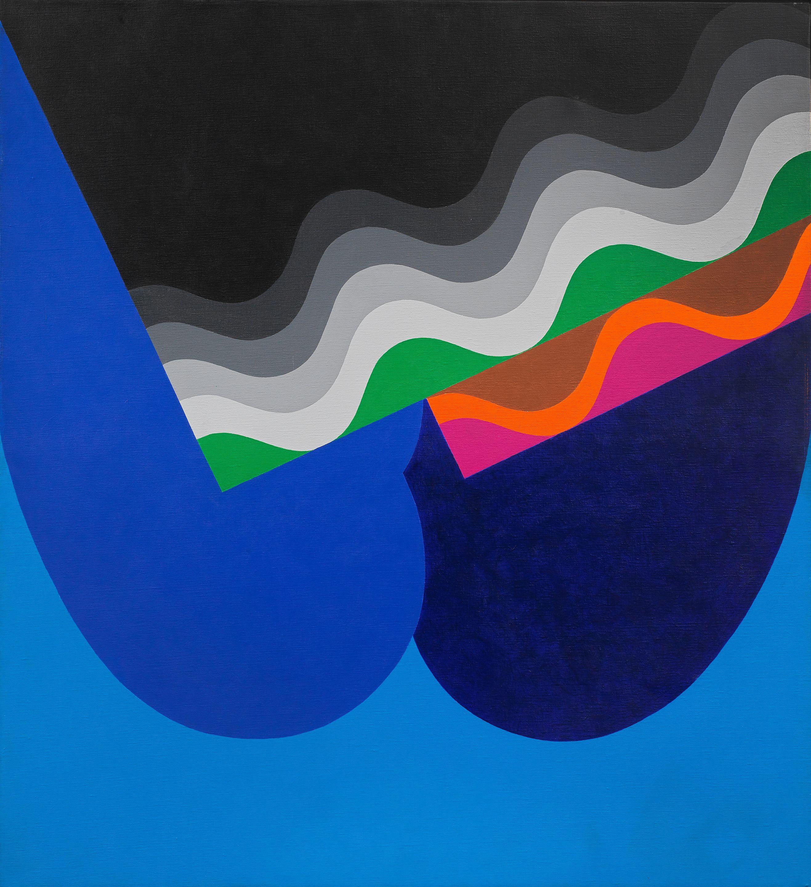 Mohamed Melehi - Silver Wave