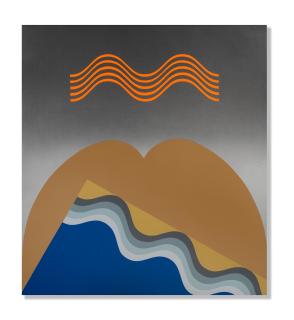 Mohamed Melehi - Untitled (Wave)