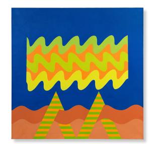 Mohamed Melehi - Untitled (Waves)