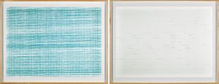 Mohammad Ali Talpur - Machine Drawings (Diptych)