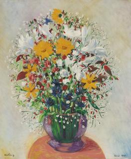 Moïse Kisling - Bouquet De Fleurs