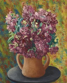 Moïse Kisling - Bouquet de giroflées