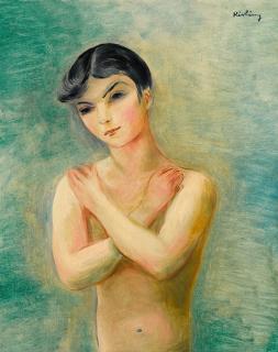 Moïse Kisling - Buste Nu Aux Bras Croisés