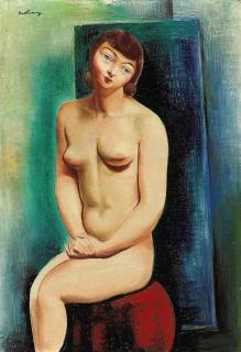 Moïse Kisling - Femme nue assise