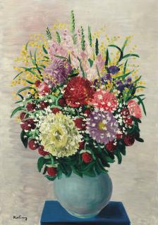 Moise Kisling - Fleurs Au Vase Vert