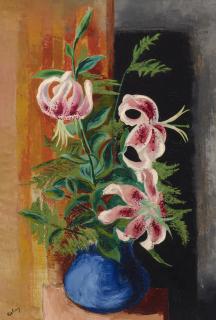 Moise Kisling - Fleurs dans un vase