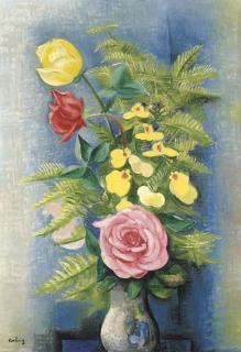 Moïse Kisling - Fleurs dans un vase