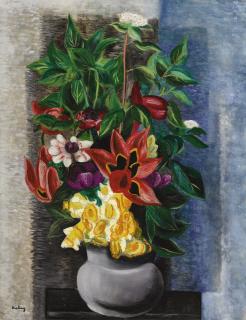 Moïse Kisling - Grand Bouquet, Vase De Fleurs