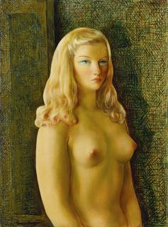 Moïse Kisling - Jeune Femme Nue Aux Cheveux Blonds