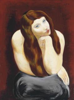 Moïse Kisling - Jeune fille assise