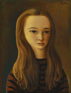Moïse Kisling - Jeune Fille Aux Longs Cheveux