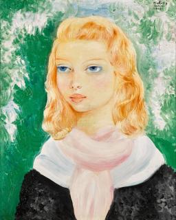 Moïse Kisling - Jeune fille blonde