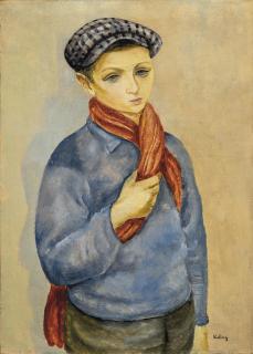 Moise Kisling - Jeune garçon à la casquette