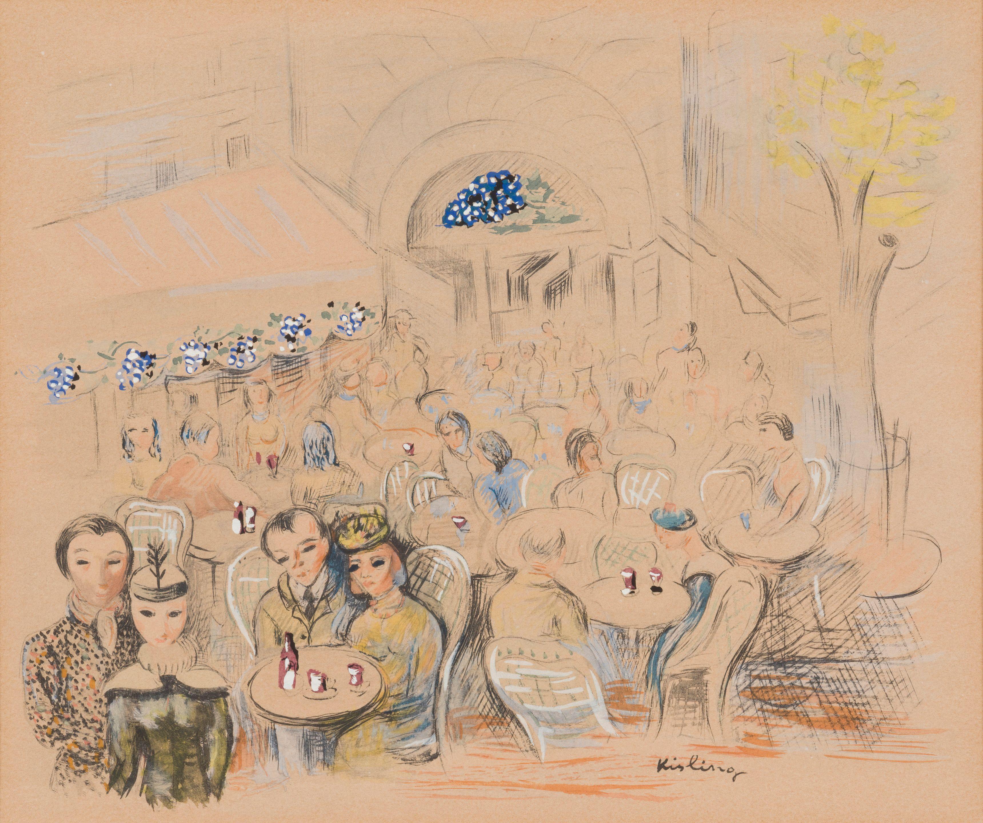 Moïse Kisling - La Rotonde, 1953