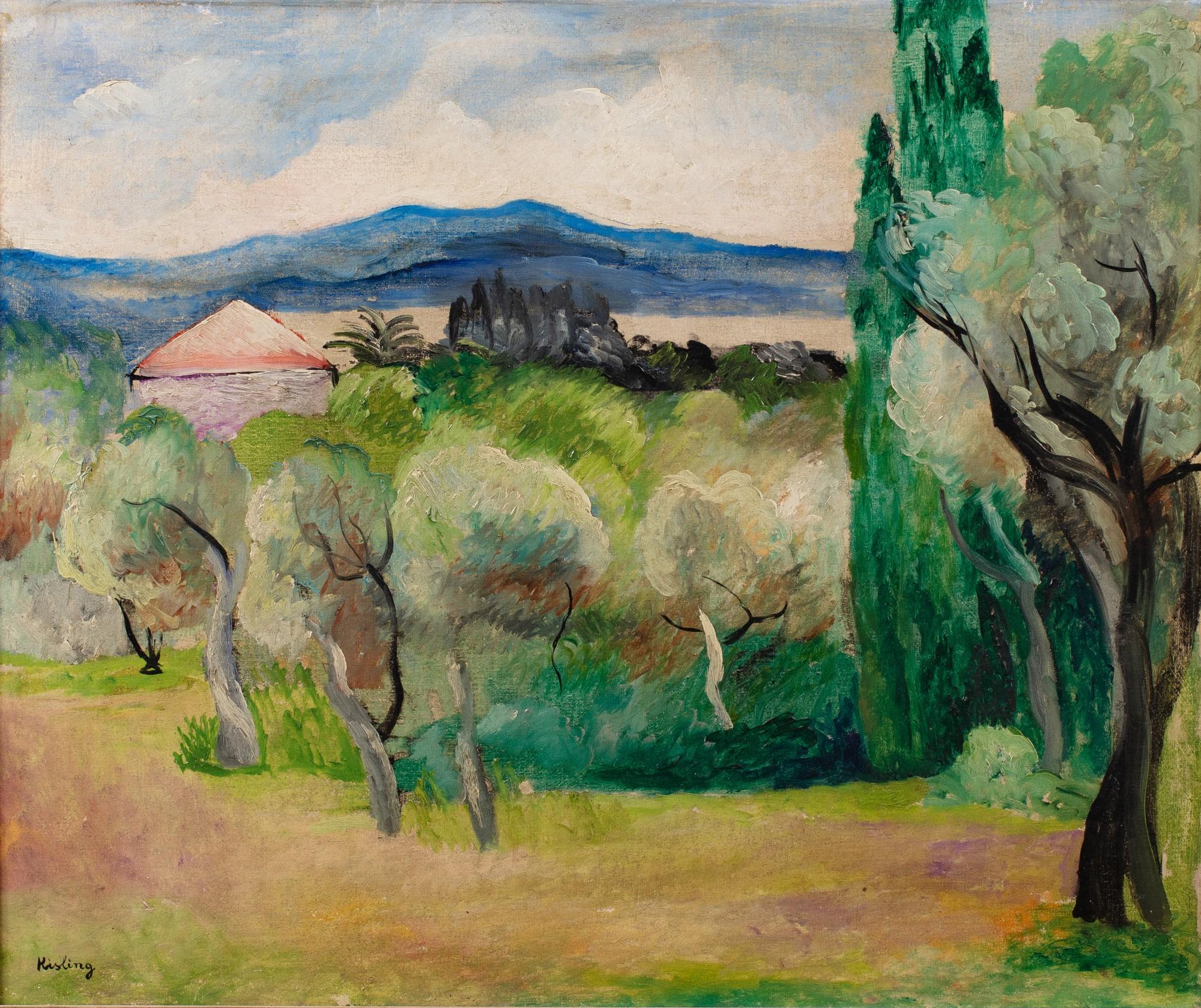 Moïse Kisling - Paysage de Saint-Tropez