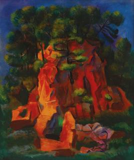 Moïse Kisling - Paysage De Sanary