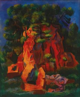 Moïse Kisling - Paysage De Sanary