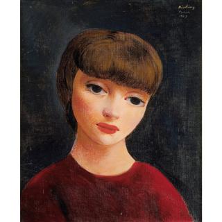 Moïse Kisling - Portrait De Femme