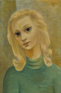 Moïse Kisling - Portrait De Jeune Fille