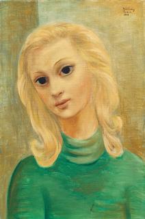 Moïse Kisling - Portrait de jeune fille