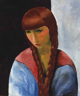 Moïse Kisling - Portrait de la soeur de Mme Renée Kisling