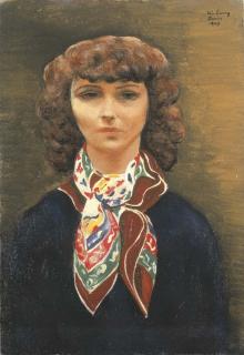 Moise Kisling - Portrait de Madeleine Lebeau