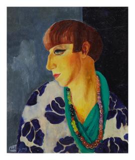 Moïse Kisling - Portrait De Mme Renée Kisling