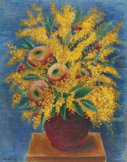 Moïse Kisling - Roses Et Mimosas