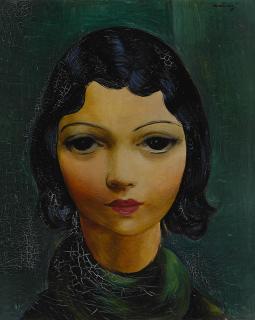 Moïse Kisling - Tête de jeune femme