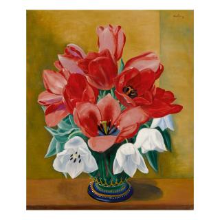 Moïse Kisling - Vase Of Tulips