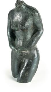 Moissej Kogan - Frauentorso mit verschränkten Händen vor dem Körper