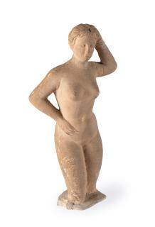 Moissej Kogan - Stehender weiblicher Dreiviertelakt