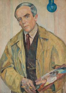 Mollie Faustman - Carl Wilhelmson\'s self-portrait from 1927 (copy after Wilhelmson\'s original in Galleria degli Uffizi, Florence)