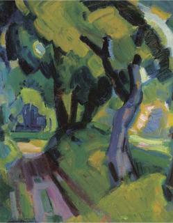 Mommie Schwarz - An alley, possibly Bergen (N.H.)