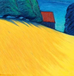 Monika Brachmann - »Hütte am See (III)».