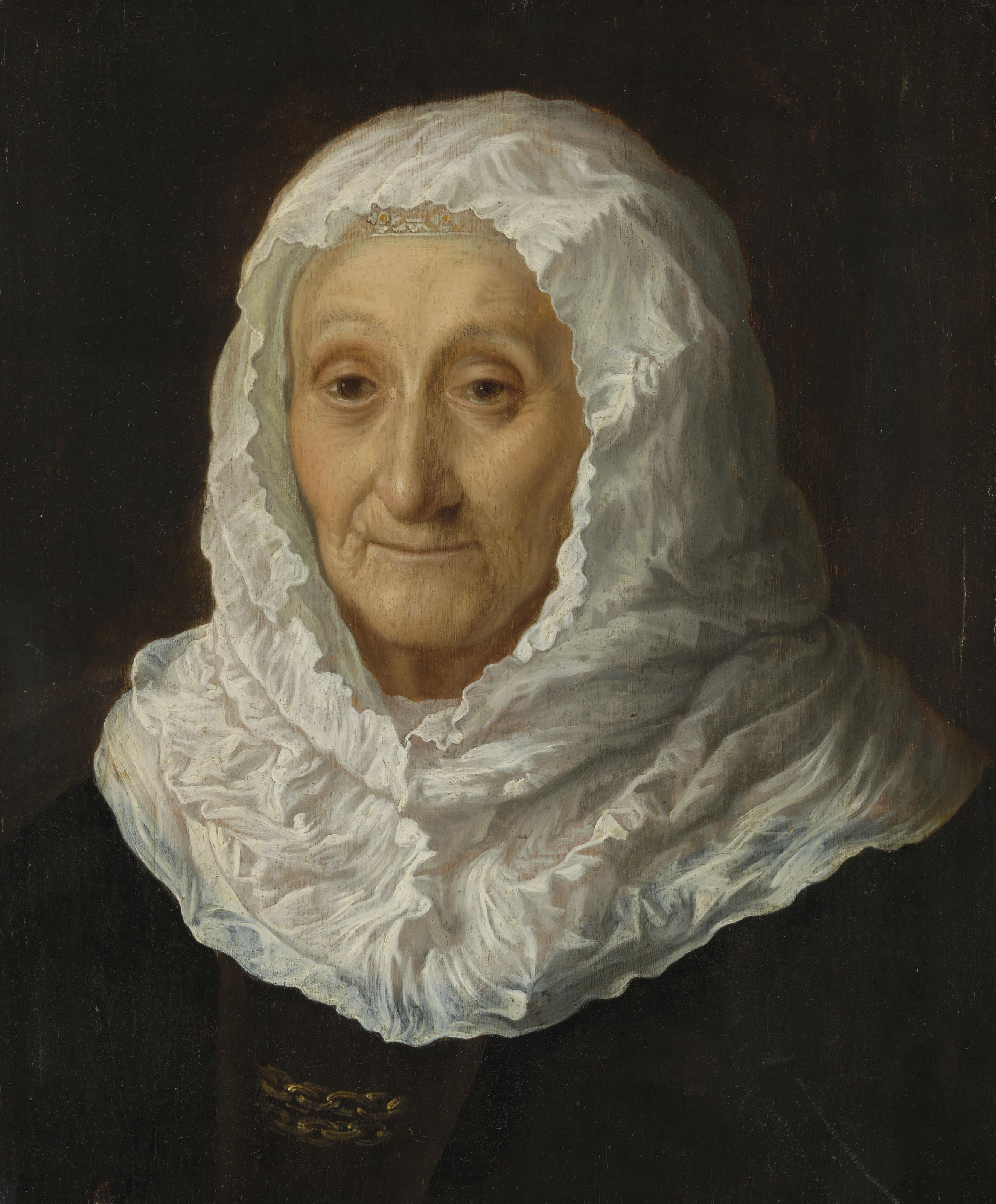Monogrammist Is - Bust of an elderly woman